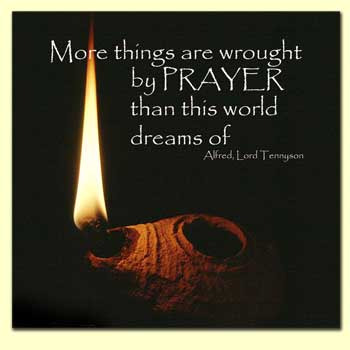 Alfred Lord Tennyson quote on prayer