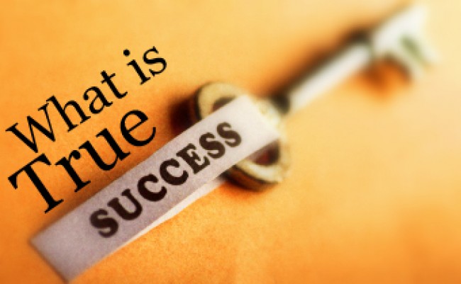 What is true success text with a key
